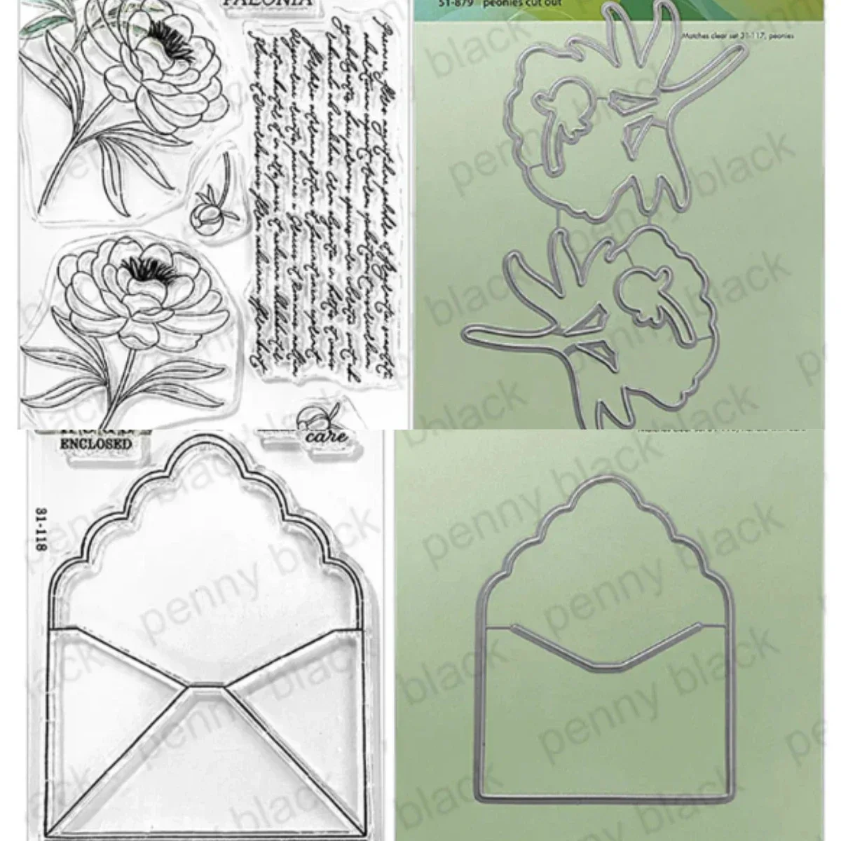 Envelopes and Flowers 2025 New Metal Cutting Dies For Craft Embossing Make Paper Greeting Card Making Template DIY Handmade