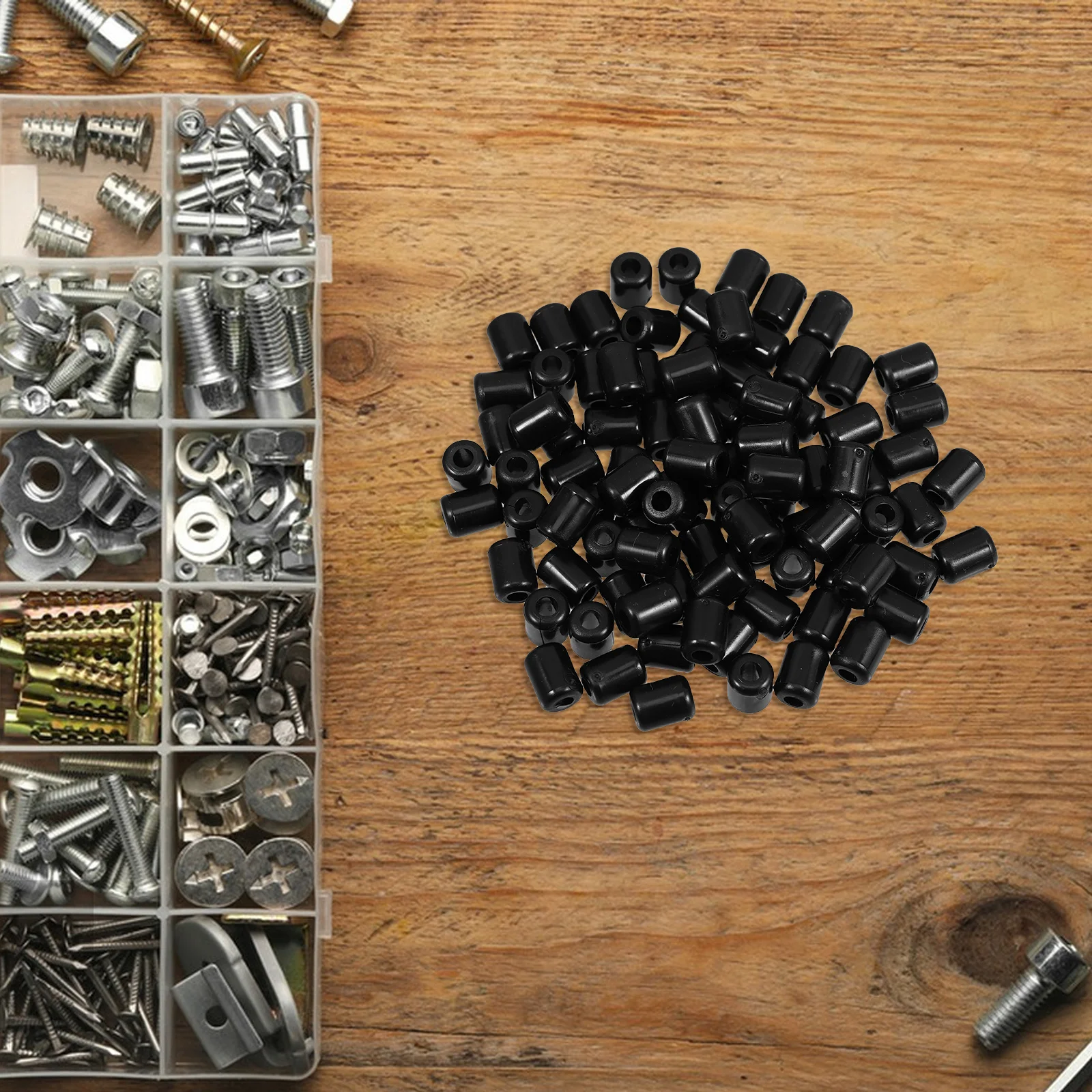 90pcs Peg Hook Stoppers For Plastic Metal Hooks Pvc Pegboard Display Accessories Inventory Control Clips Retail Organization