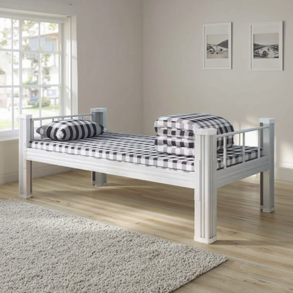 

Modern Single Layer Adult Metal Bed Cheap Family Bedroom Furniture