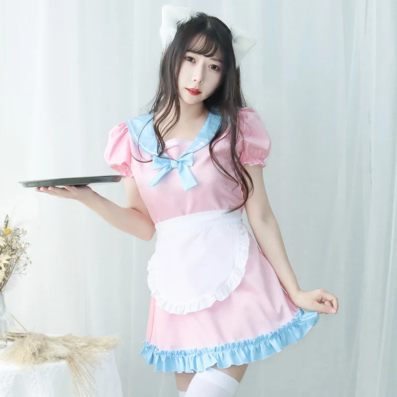 

Exotic Costumes Apron Maid Dress Lolita Schoolgirl Skirt Uniform Temptation Anime Cosplay Sexy Lingerie Role Play Sailor Suit