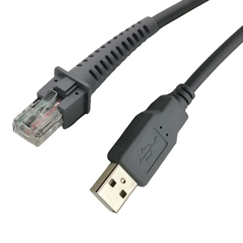 USB 2.0 to rj45 Symbol barcode scanner USB cable LS1203 LS2208 LS4208 LS3008 CBA-U01-S07ZAR best wholesale price