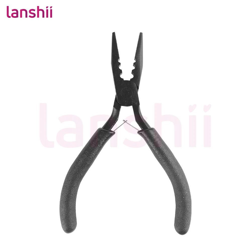 Lanshii Professional 3-Hole Hair Extension Pliers – Micro Beads & Nano Ring Installation and Removal Tool for Salon Use