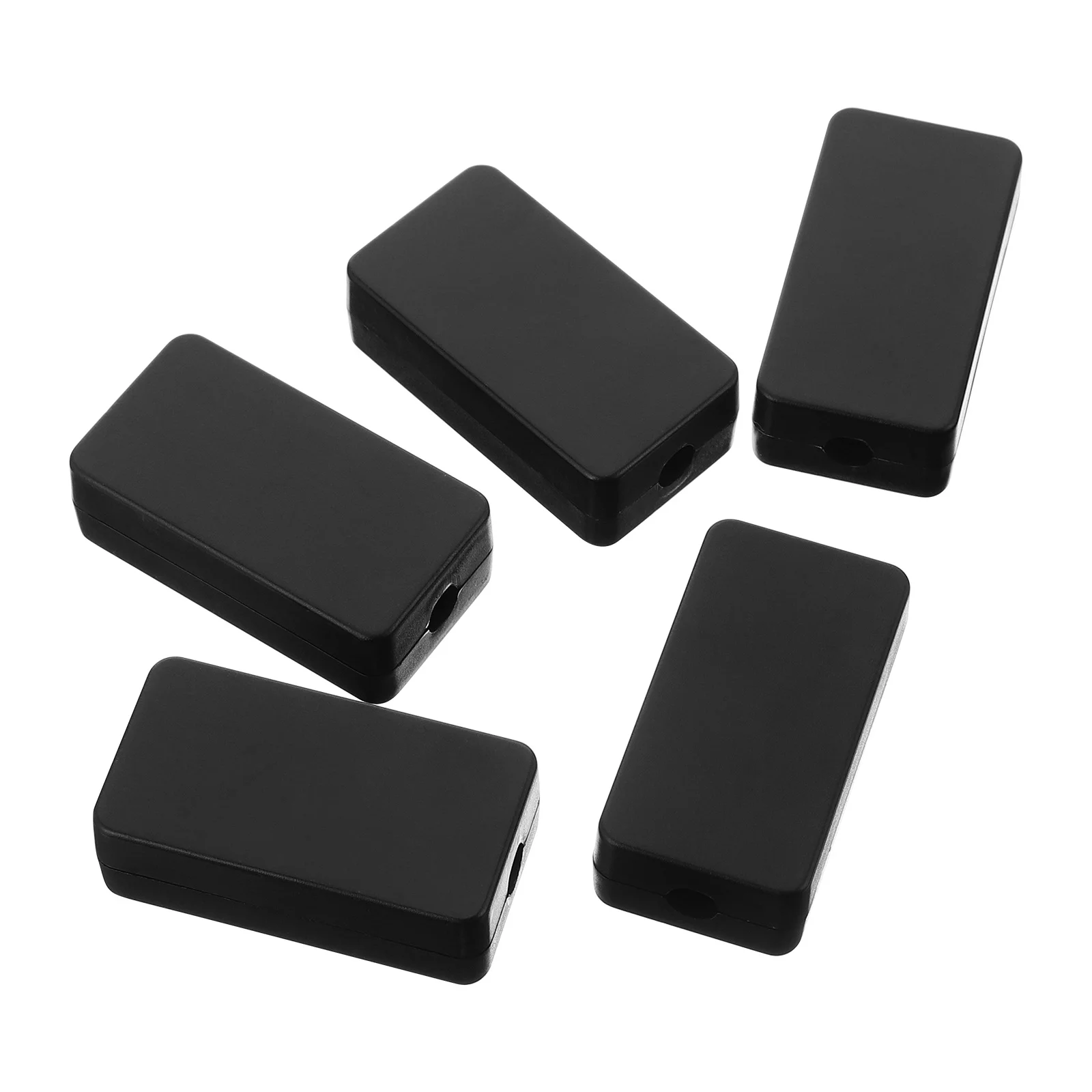 

5 pcs Black Plastic Junction Box For Electrical Project Case Dustproof Waterproof Connection Enclosure, Diy Power Instrument