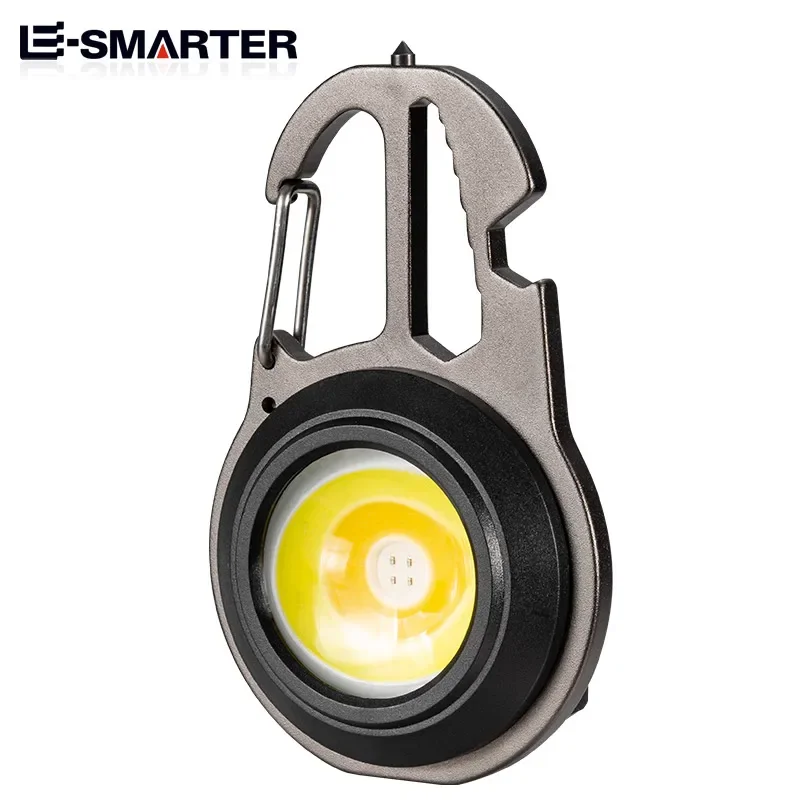 Multi-function Portable Flashlight Keychain Lamp Buit-in Battry Work Light W5137