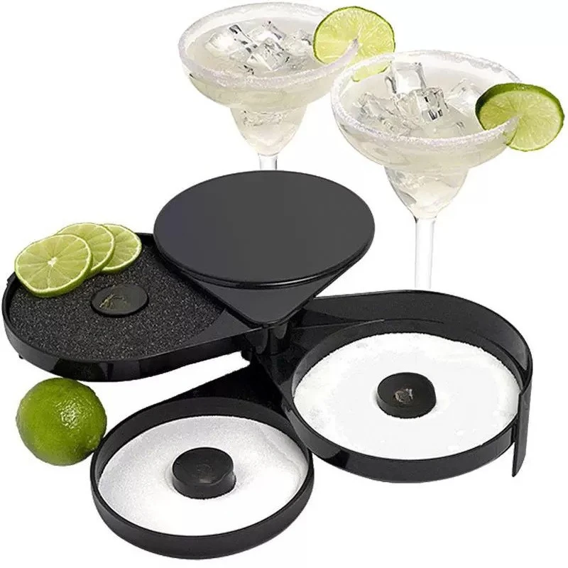 1 three-layer cocktail glass edge box, moisture-proof, easy to take, portable, durable, layered storage, cocktail specific