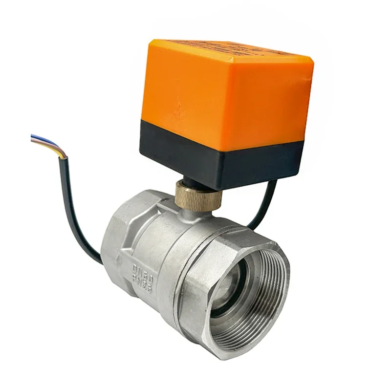 

1/2" 3/4" 1" 1-1/4" 2'' 2-Way Stainless Steel Motorized Ball Valve 220v 12v 24v 3-Wire 2 Control Electric Ball Valve For Water