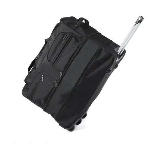 Sacos De Trole De Viagem De Grande Capacidade 80L Expansível Leve na bagagem de mão Saco de viagem impermeável com rodas Sacos de rolamento