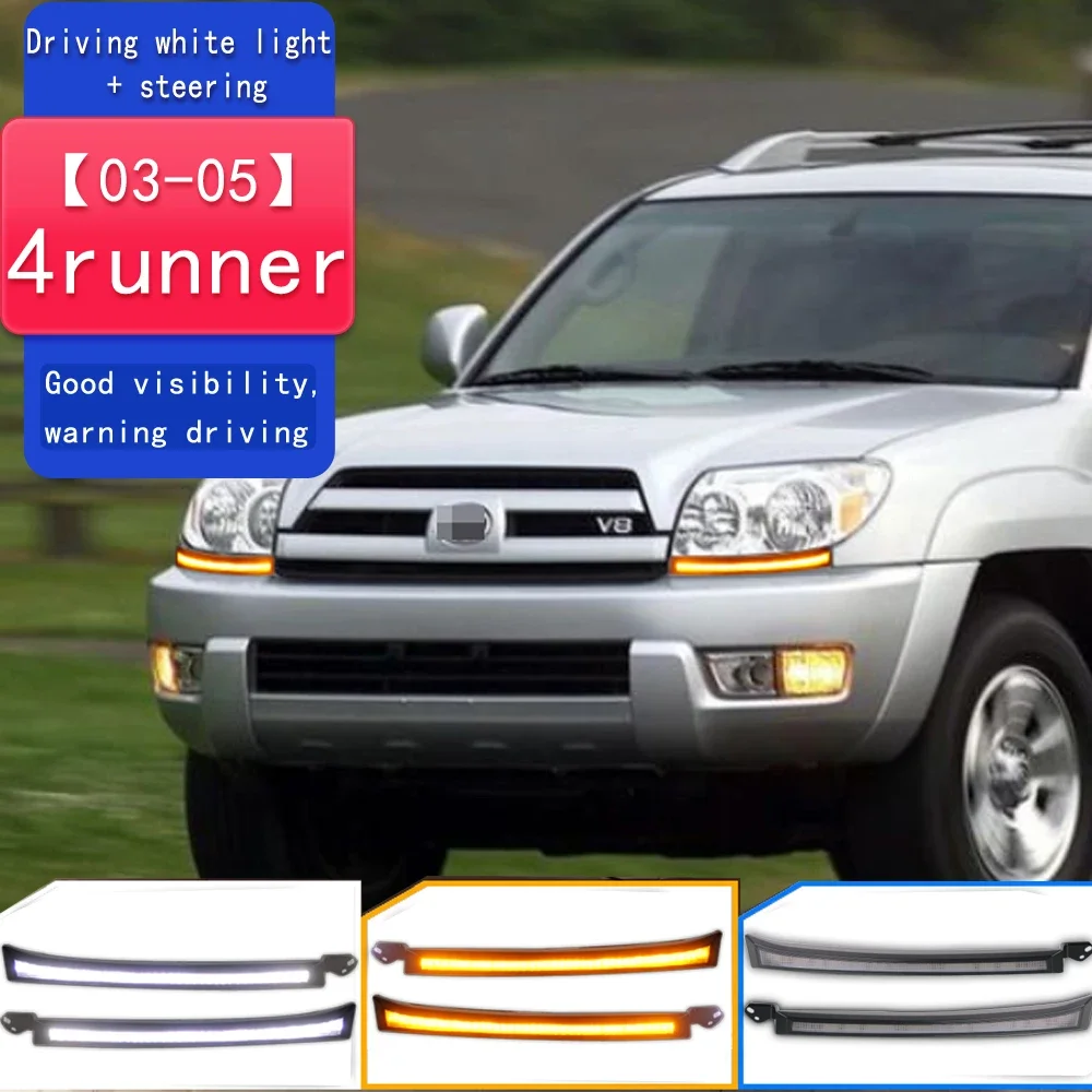 

Передний бампер, противотуманная фара, сигнал поворота, фонарь для Toyota 4runner 4runner 2003-2005, светодиодный дневной свет для вождения