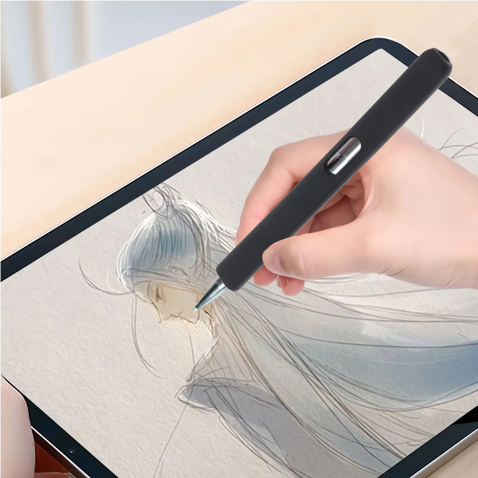 

Silicone Stylus Sleeve For Tab P610 Non-Slip Shockproof Case Compatible With S Pen Protective Cover Accessories Holder