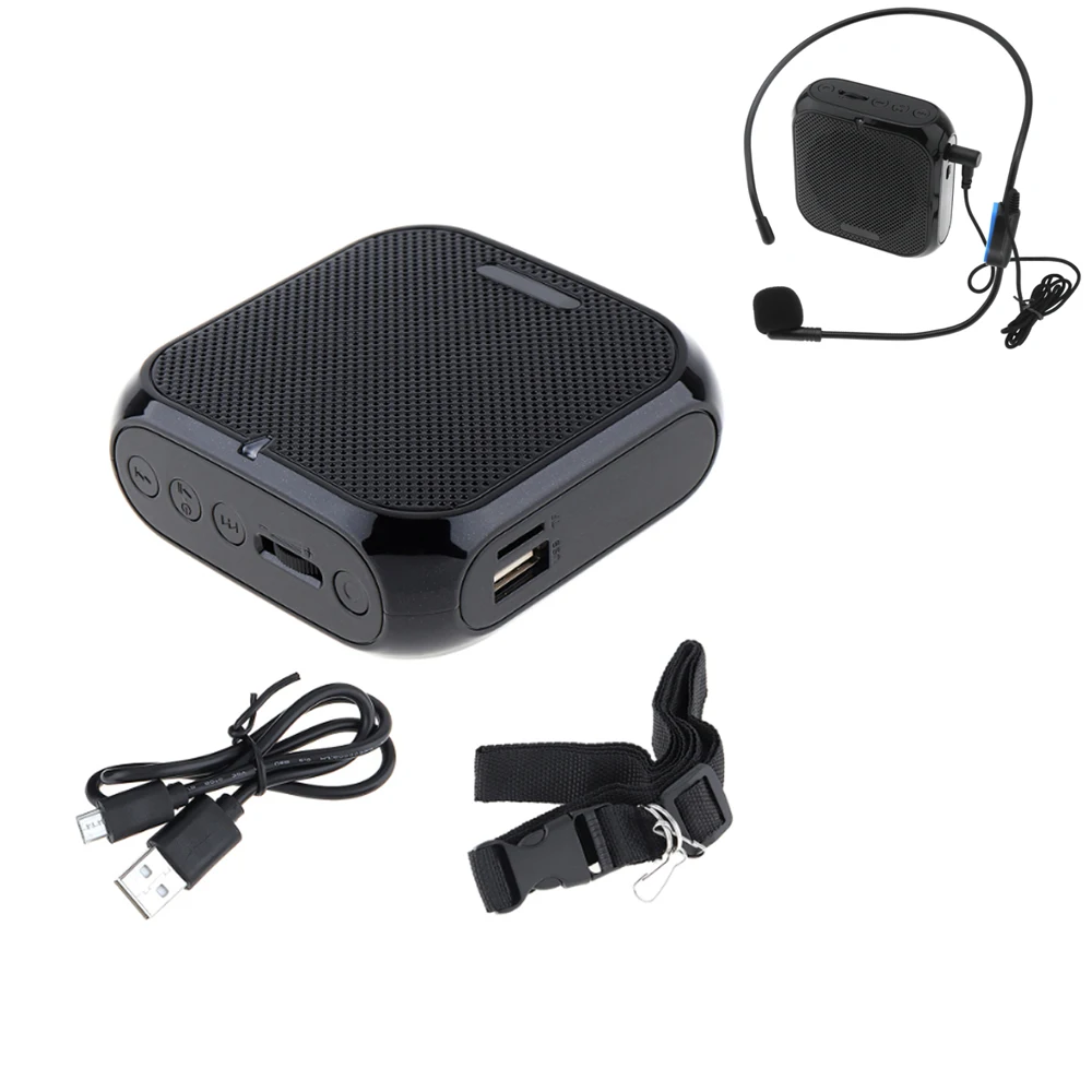 Rolton K400 แบบพกพาลำโพงเสียงโทรโข่งเครื่องขยายเสียงไมโครโฟนลำโพงเอวแถบคลิปสนับสนุนวิทยุFM TF MP3