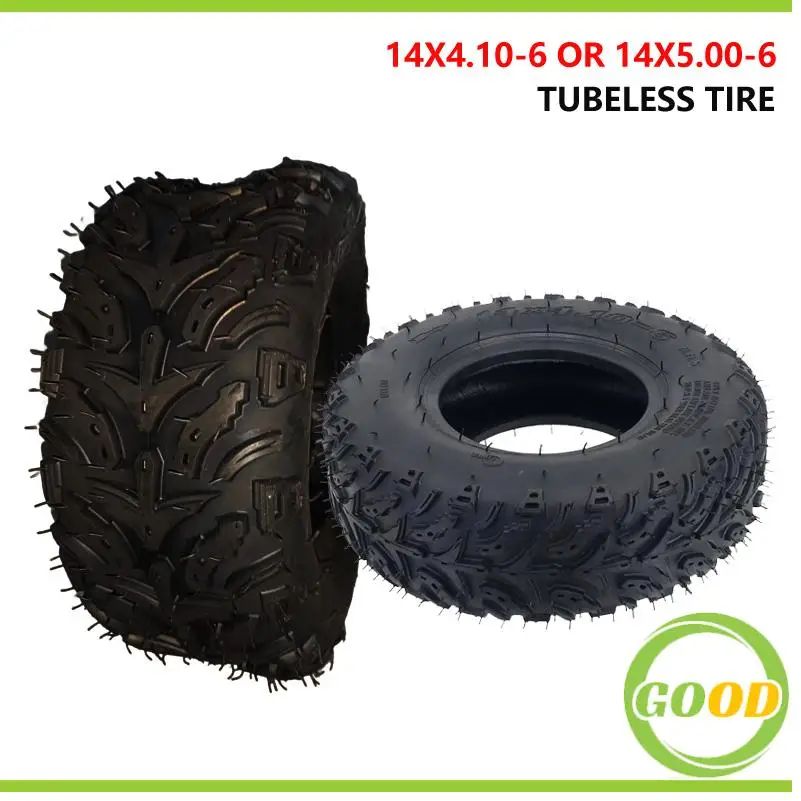 

6-дюймовая шина для квадроцикла 145/70-6 14X5.00-6 13X5.00-6 четырехколесная вех-вехлы подходит для передних или задних колес 50cc 70cc 110cc маленьких квадроциклов