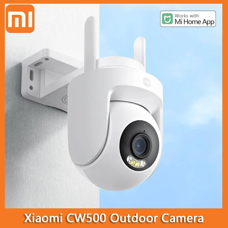 

Xiaomi Outdoor Camera CW500 Security Camera WiFi Ultra HD Resolution Full Color Night Vision Sound and Light Alarm Smart Home