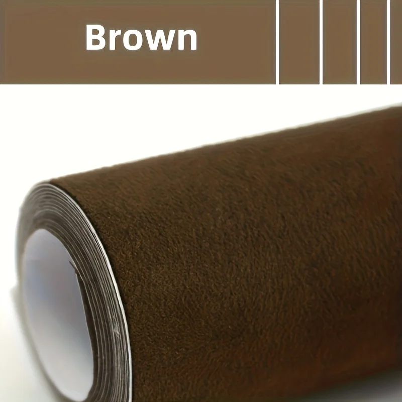 Steering Wheel Refurbishment Self-Adhesive Suede Leather Sticker for Car Interior Modification, Dashboard and Door Panel Color Change, Strong Adhesive Wear-Resistant DIY Decorative Patch image 3