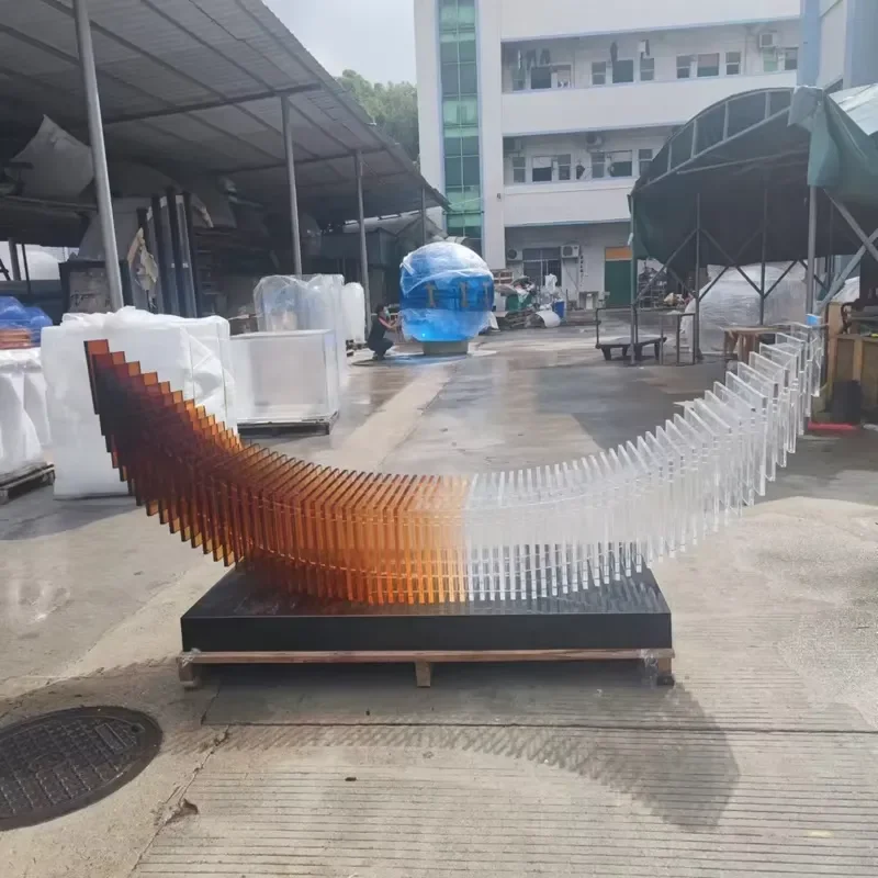 for  Custom Disabled Design Large Acrylic Sculpture Business Decoration Acrylic Boat Display Acrylic Craft Boat