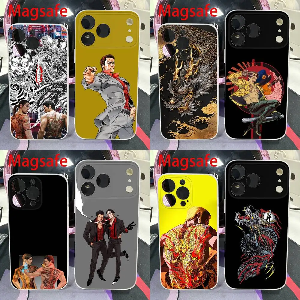 

Dragon Y-Yakuza 0 Phone Case For iPhone 14,16,15,11,13,17,12,Air,Mini,Plus,E,Pro,Max Magnetic Magsafe Frosted Cover