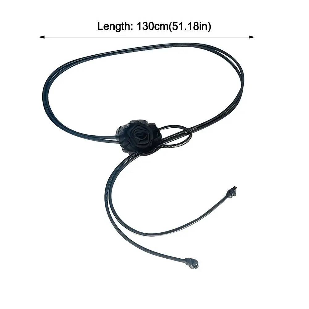 Ceinture à fleurs de Rose sèche de Style ethnique, haut de gamme rétro noué, corde de taille amincissante pour dames et filles