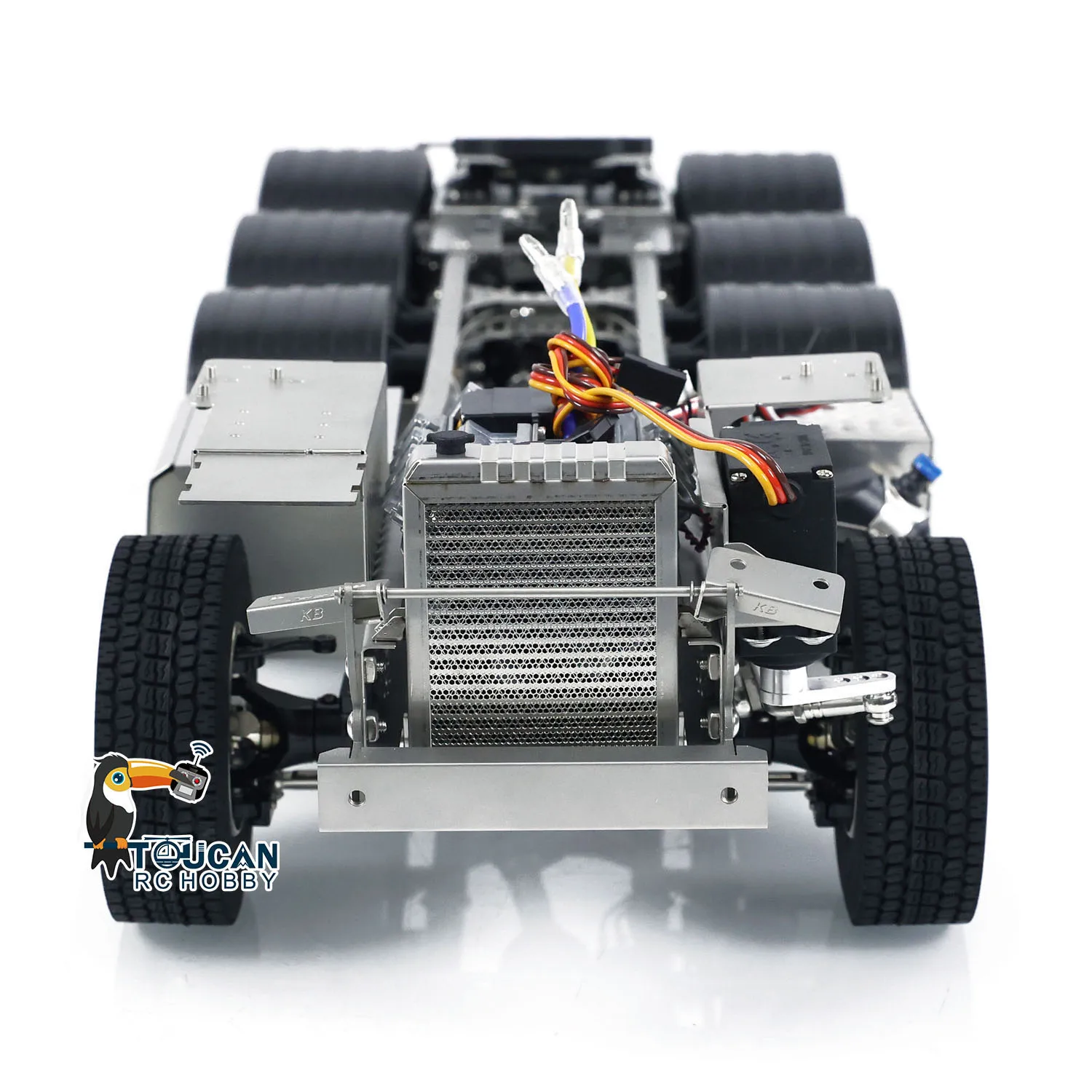 1/14 Scale 8x8 Assembled Metal Radio Chassis for Toys RC Tractor Truck 3363 Rear Suspension Car Vehicle Model TH23558