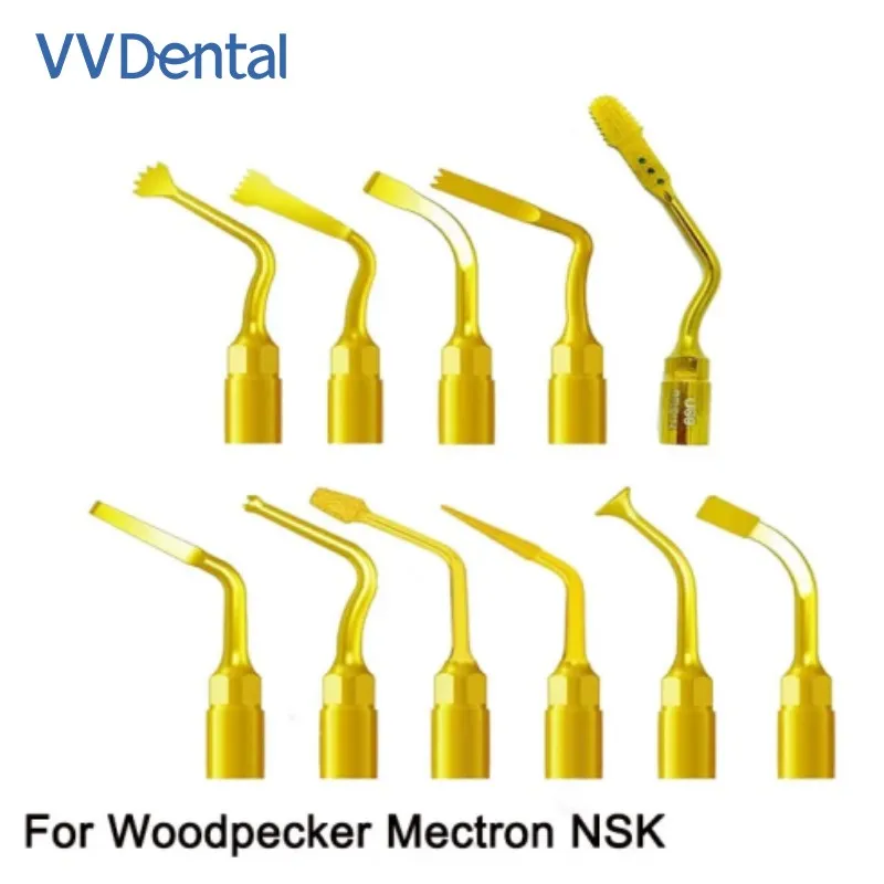 VV Dental Piezo Surgery Tips Bone Cutting Sinus lifting Implant Perio Scaling Tips for Mectron/Woodpecker Dentistry Tools