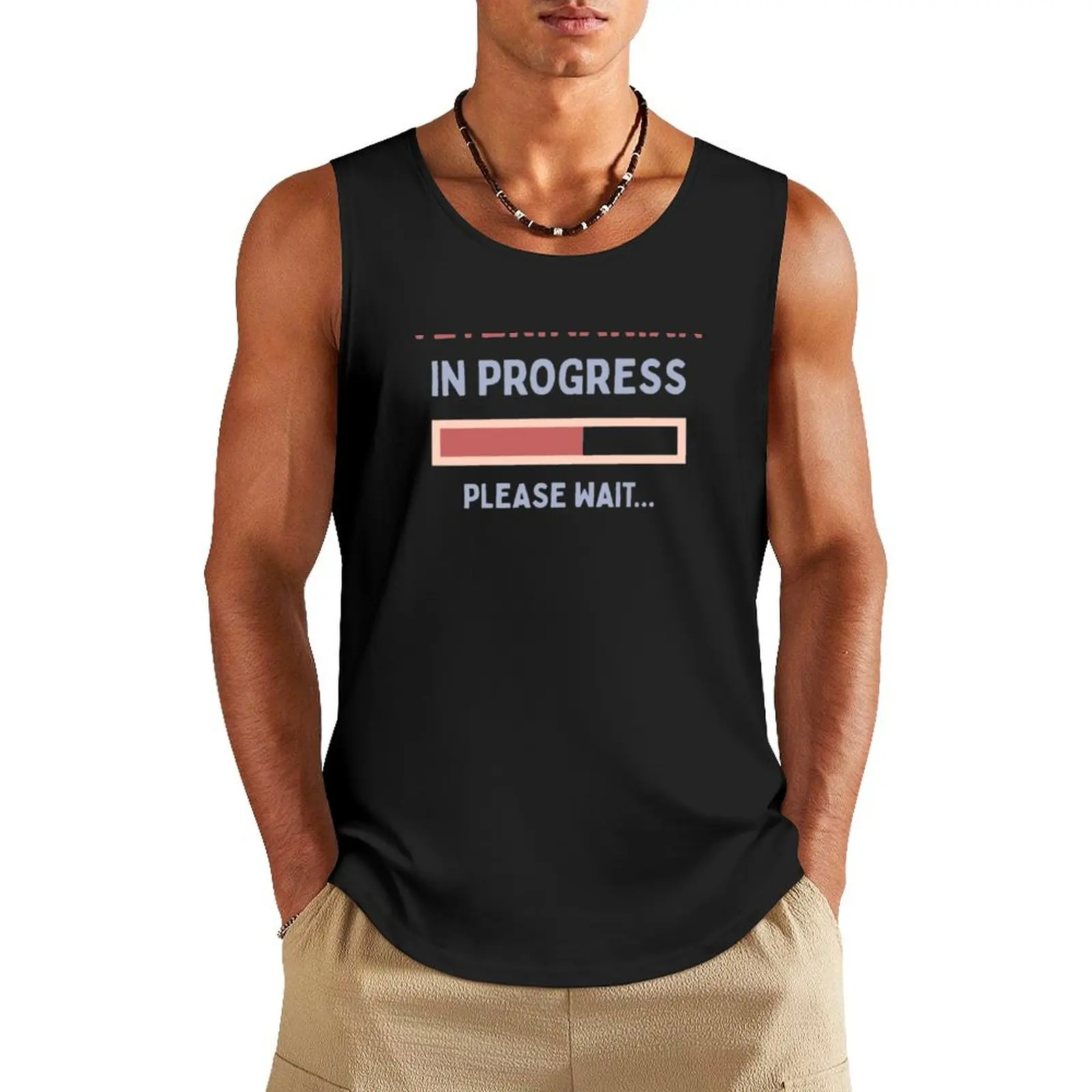 Veterinarian In Progress Please Wait - Funny Future Vet, Vet Student Tank Top gym accessories men singlet for men