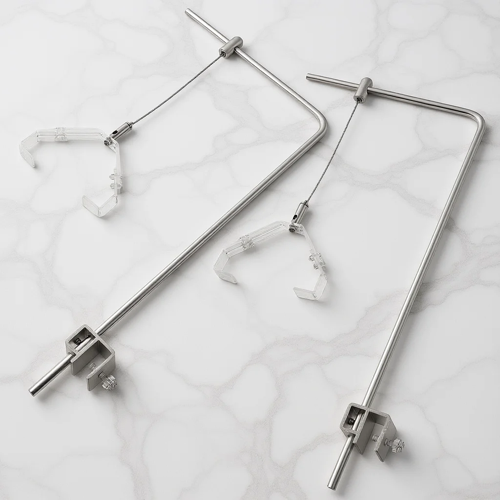 

Fish Tank Light Bracket 2 Pcs Mount for Aquarium Lighting Adjustable Hanger Stand for Rimless Tank Aquatic Plants