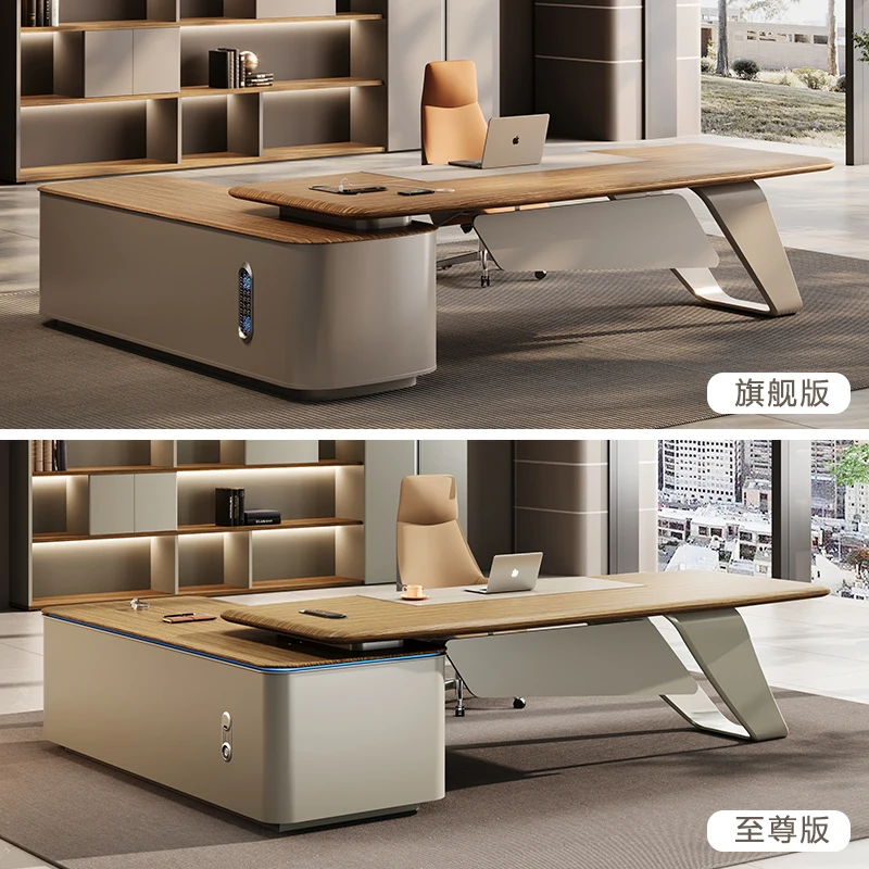 Boss Desk President Office Desk and Chair Combination Chairperson Leadership Office Manager Taipan Desk