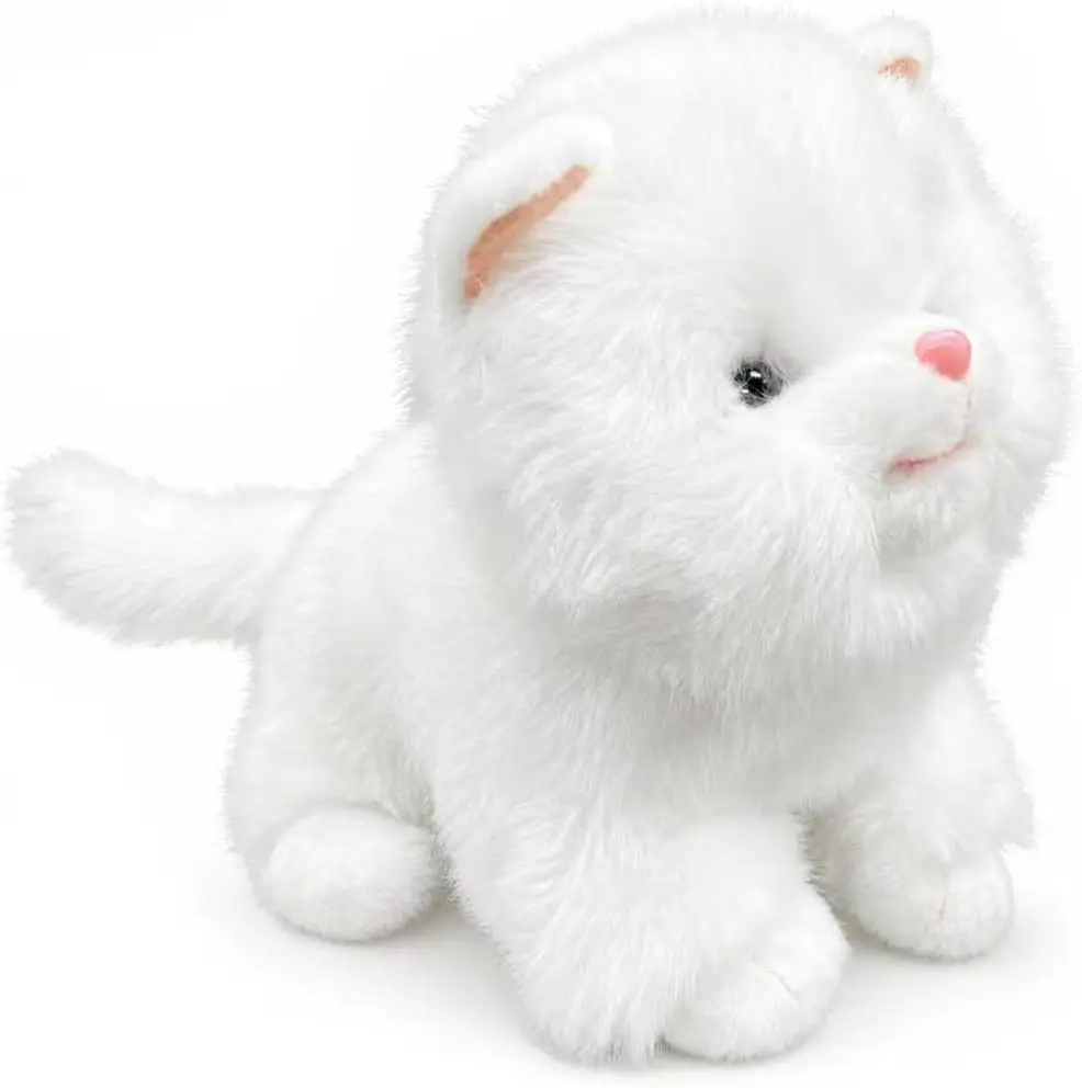 

Interactive Plush Cat Toy: Clap or Touch Activated, Realistic Sounds & Movements, Soft Robot Pet for Kids