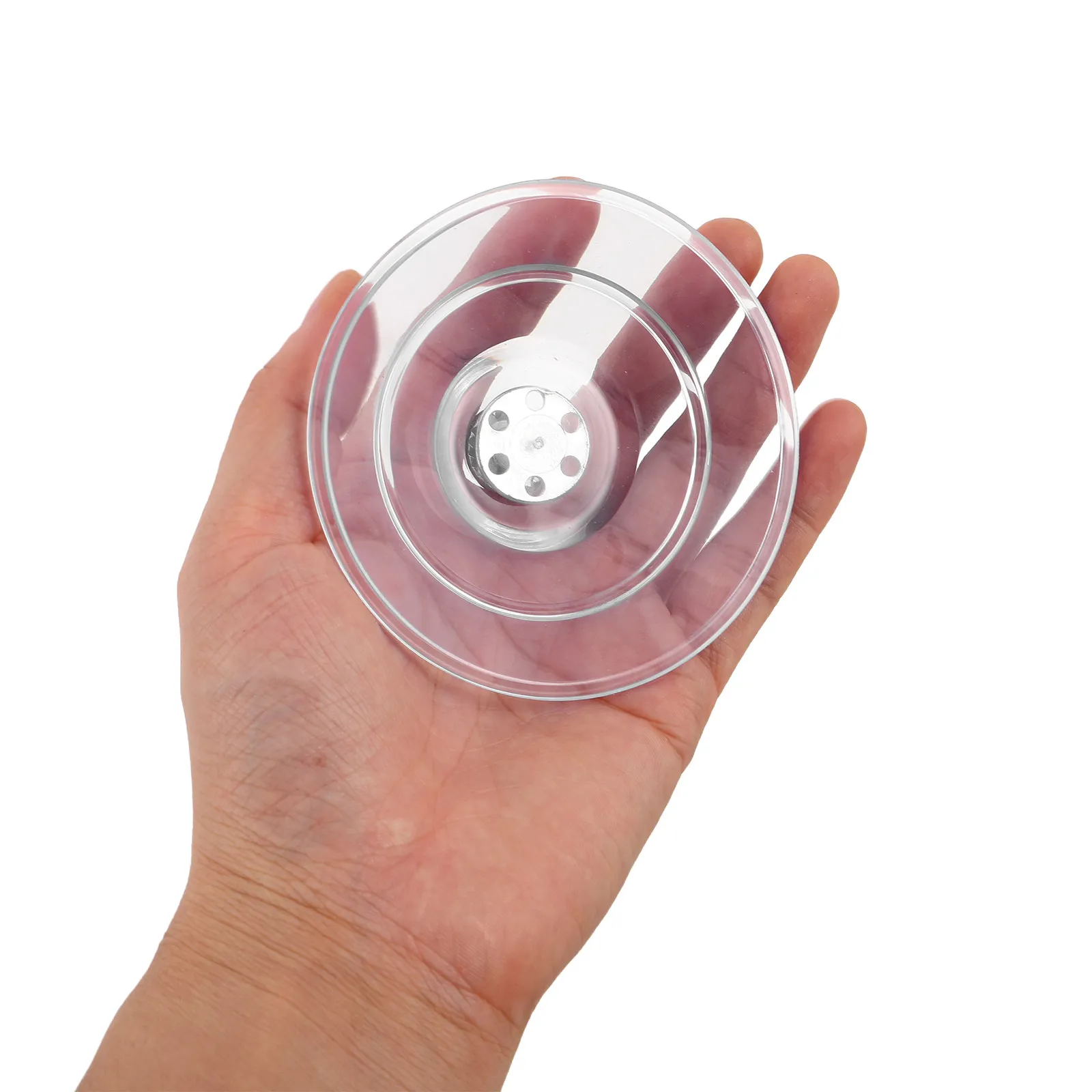 4Pcs Clear PVC Suction Cup Screw Holders Transparent Heavy Duty Mounts for Glass Window Tile Bathroom Kitchen Storage