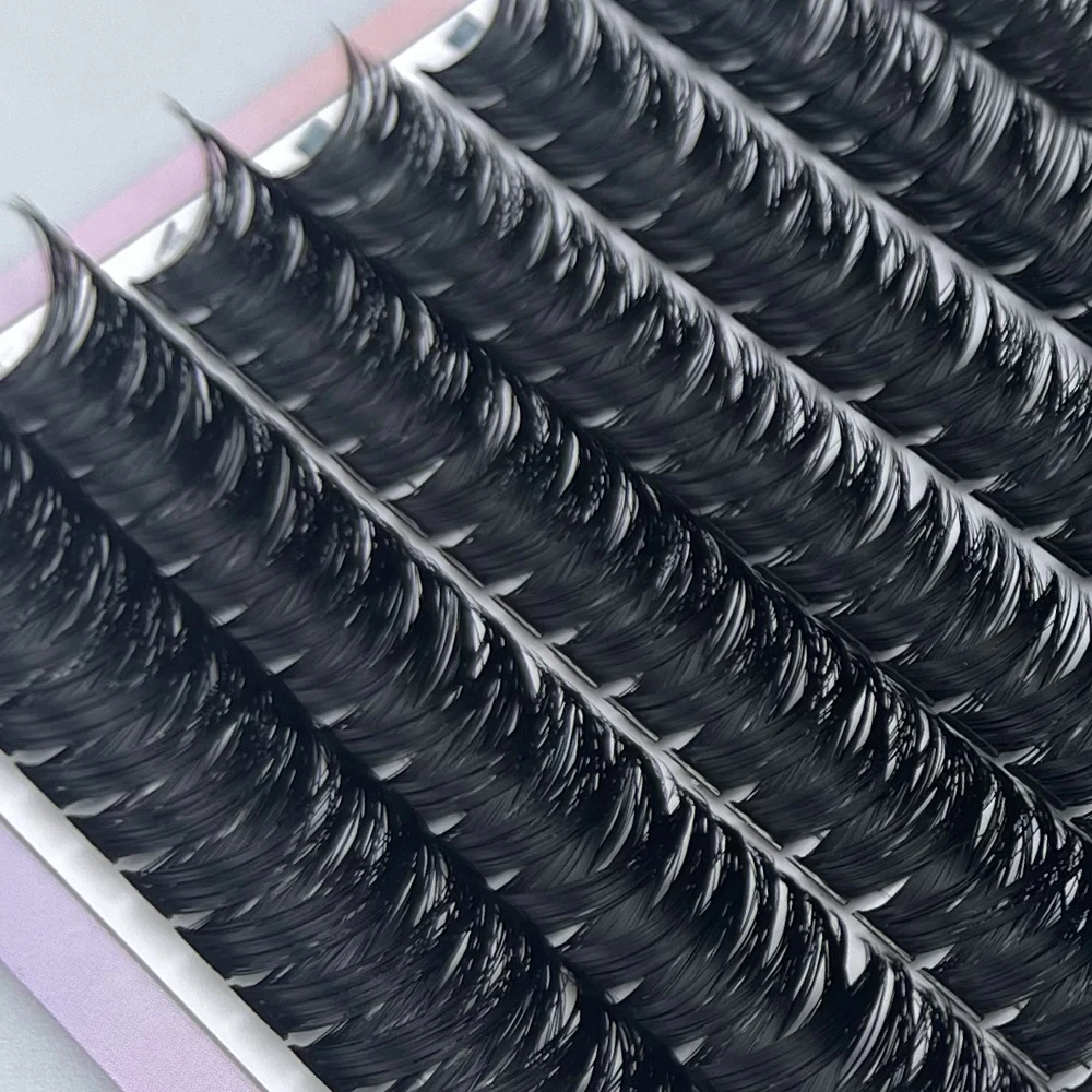 160 pacote de clusters de cílios de vison c/d onda individual natural rússia cílios 8-16mm diy extensões de cluster de cílios ferramentas de maquiagem