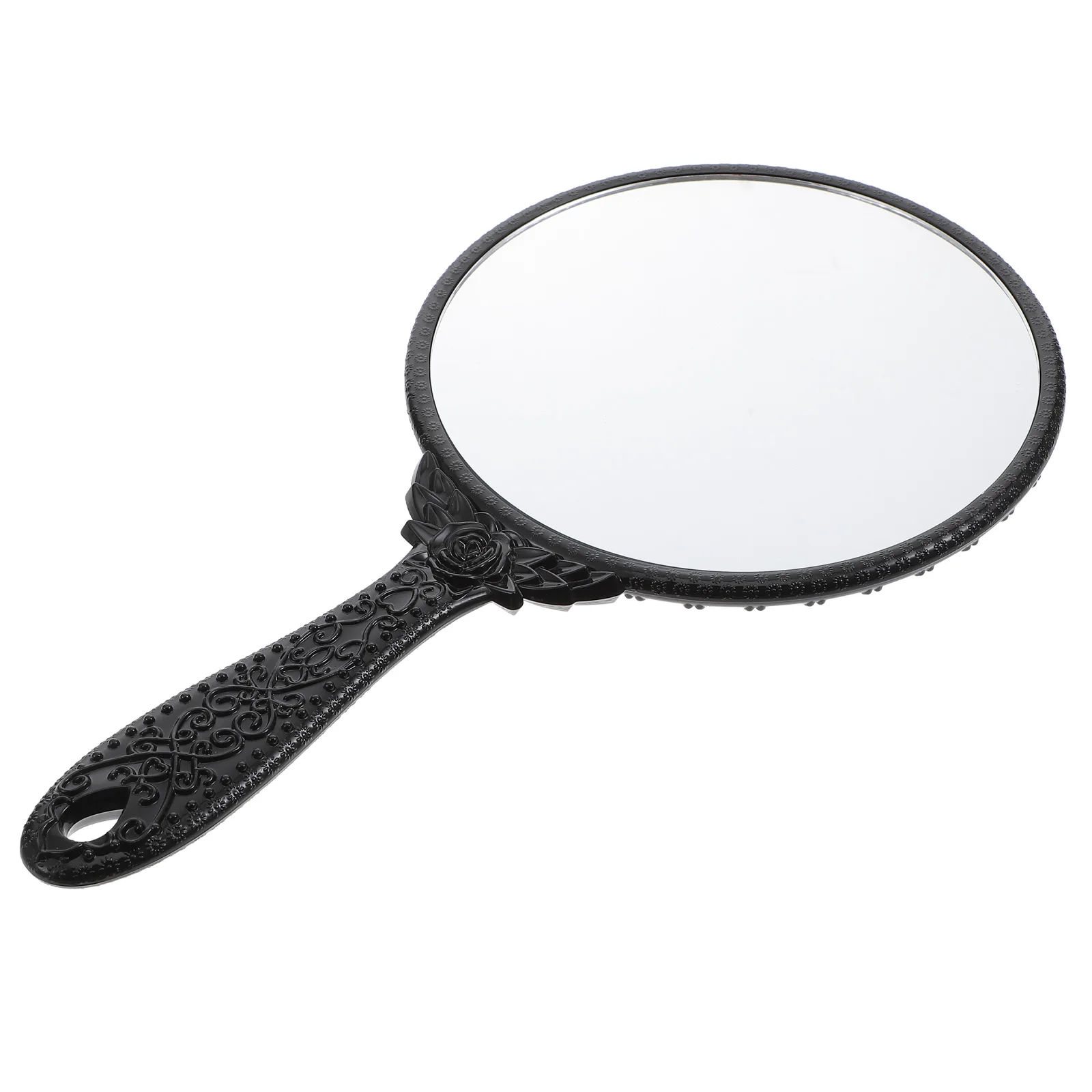 

Retro Hand Mirror Cosmetics Pocket Makeup Woman Women Held Mirrors with Handle Cute Vintage Wallet Travel