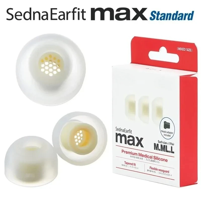 

Силиконовые насадки AZLA Max Standard для наушников Sennheiser IE900/800S, чехол-сетка для наушников, силиконовые колпачки для наушников Buds 2 Pro