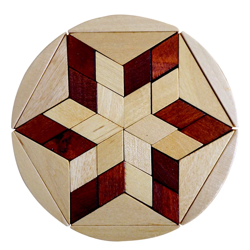 Puzzle in legno di grandi dimensioni Bordi lisci Sicuro per bambini Sviluppo educativo del cervello Gioco di riconoscimento della forma Cognizione in stile vintage