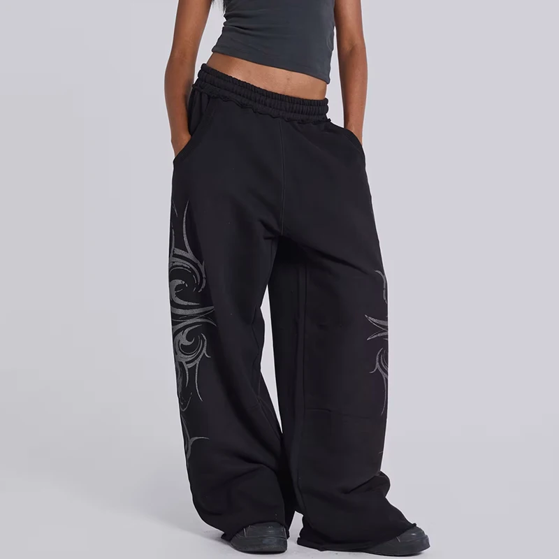 موضة Harajuku مخطط Sweatpants الرجال النساء فضفاض سراويل للجري الرجعية عادية مريحة دائم التدريب في الهواء الطلق تشغيل بانت