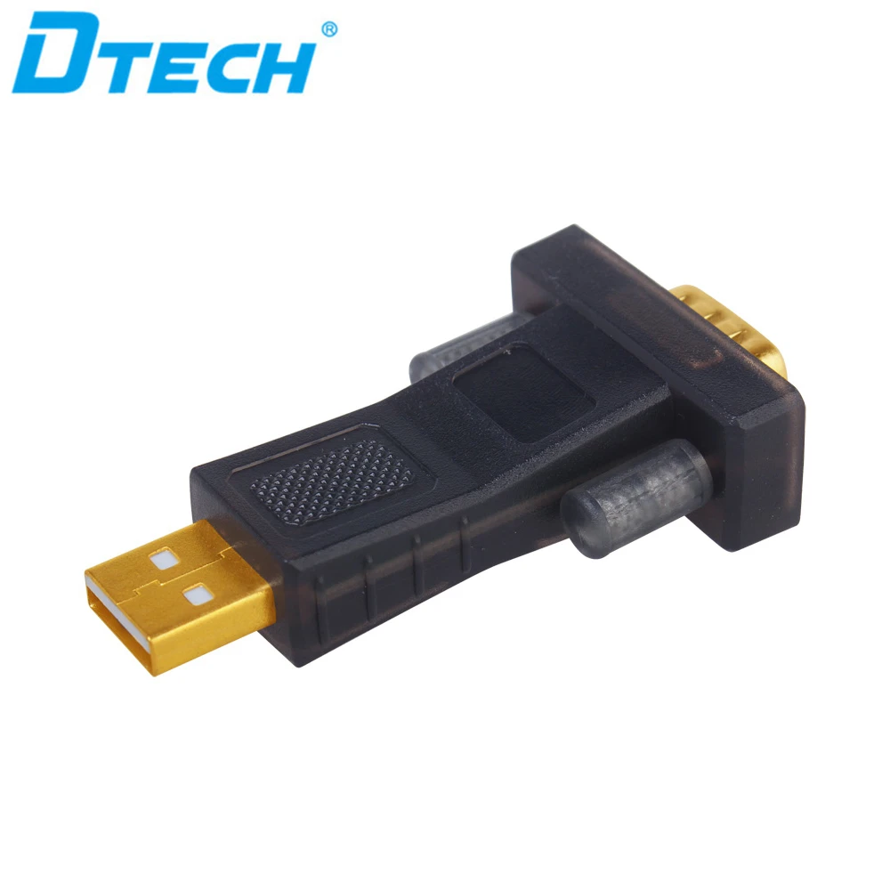 2 قطعة DTECH 0.45 متر واجهة مطلية بالذهب USB 2.0 إلى المسلسل RS232 كابل سائق USB إلى DB9 محول كابل #3