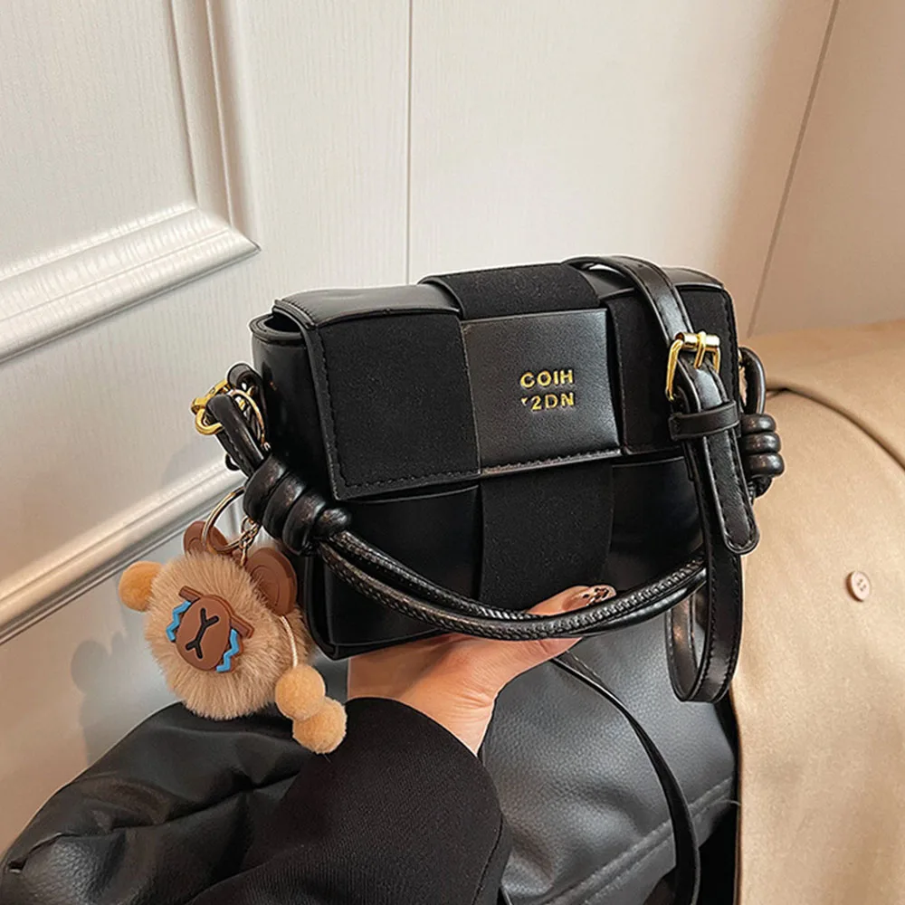 حقيبة كروس صغيرة كلاسيكية جديدة للخريف والشتاء، حقيبة مربعة صغيرة عصرية وغير رسمية، كتف واحد متعدد الاستخدامات للنساء