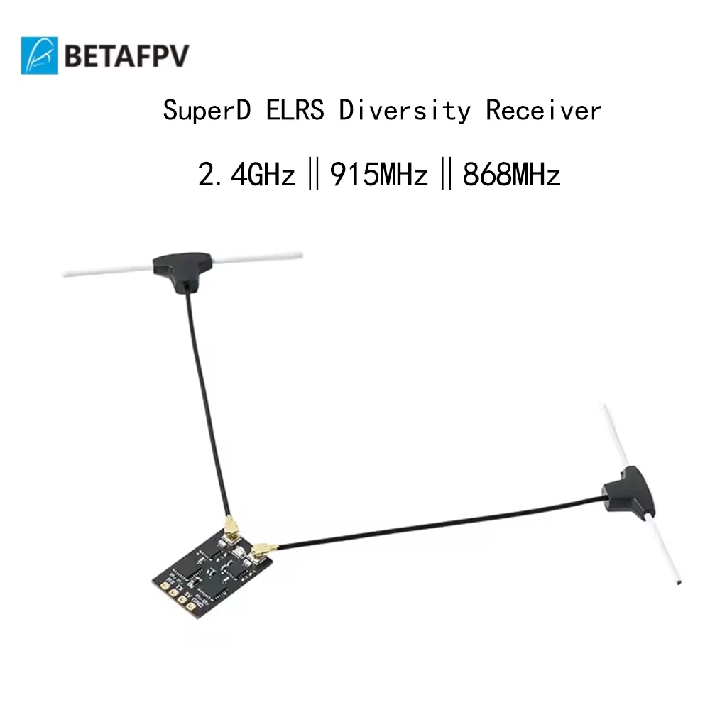 BETAFPV SuperD ELRS 2.4G/915MHz/868MHz Diversity Receiver