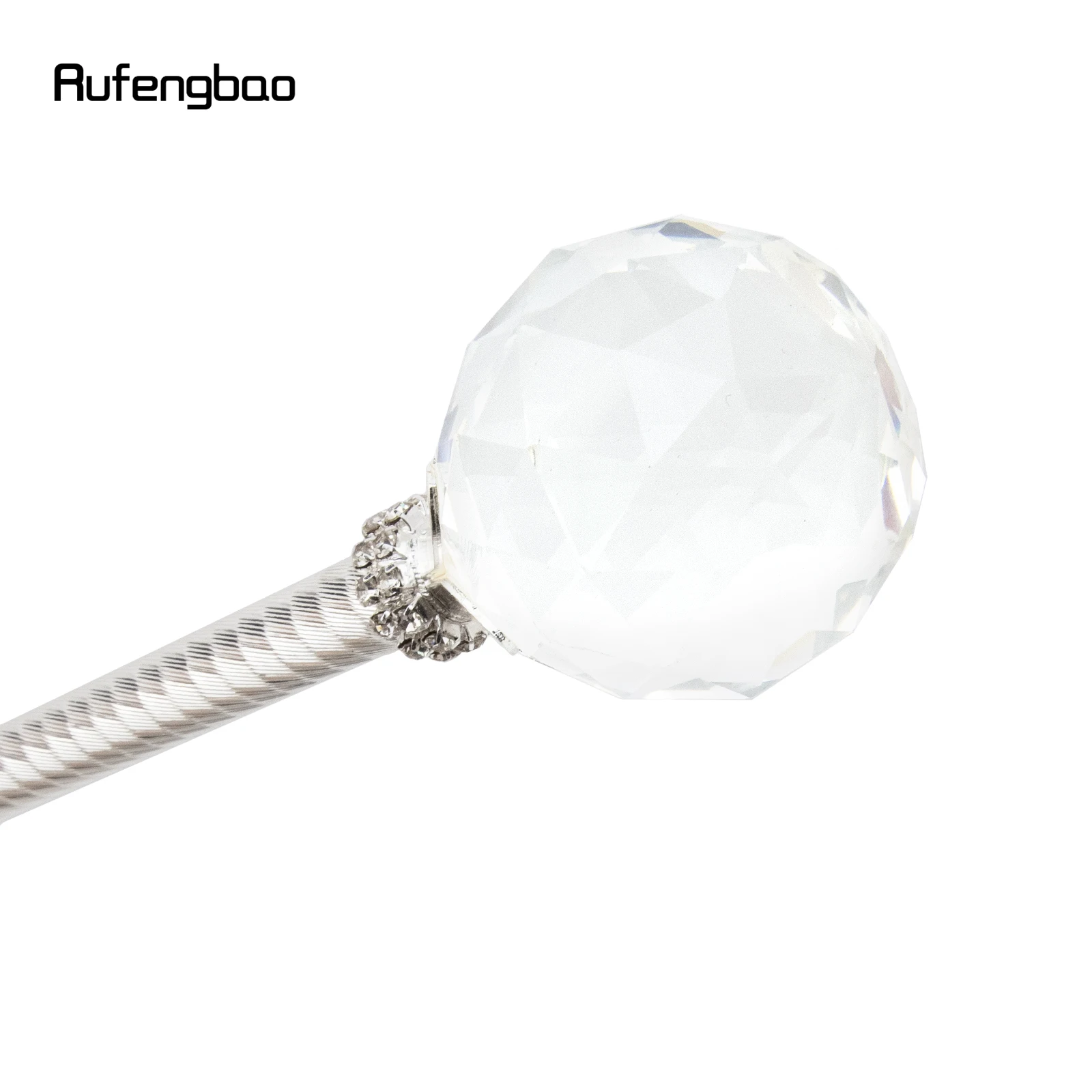 Varitas de Hada de aleación de bola de cristal blanco para niñas, varitas de princesa para niños, varita de Ángel para fiesta de Cosplay, boda, fiesta de cumpleaños, 91cm