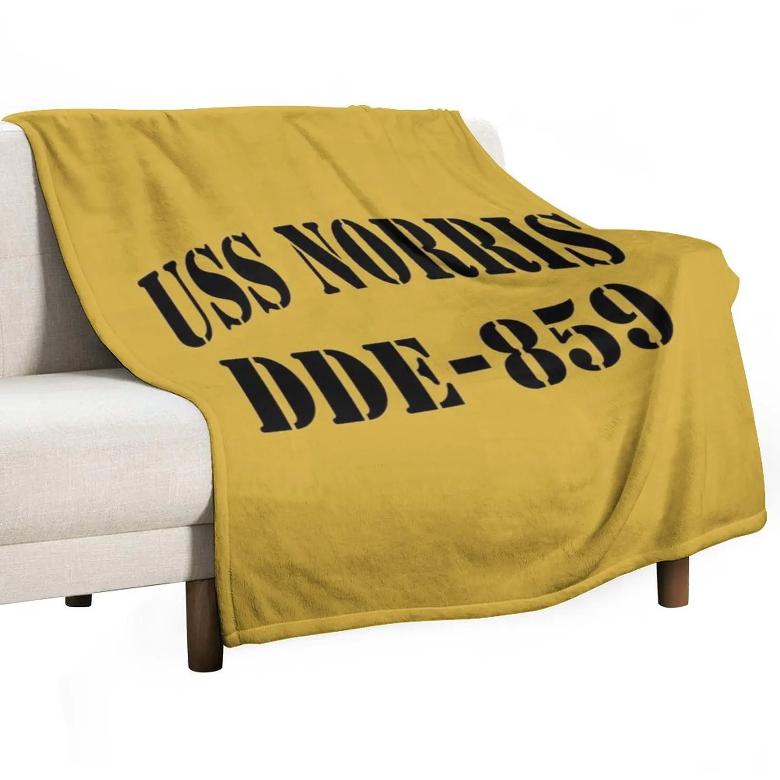 USS NORRIS (DDE-859) SHIP'S STORE Throw Blanket Sleeping Bag Plaid on the sofa Heavy wednesday Picnic Soft Plush Plaid Blankets