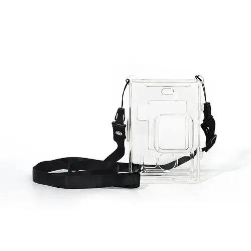 Protective Cover for Instax Mini liplay+Camera Transparent Storage Case,Crystal Protective Case Anti scratch with Lanyard(black) - Image 7