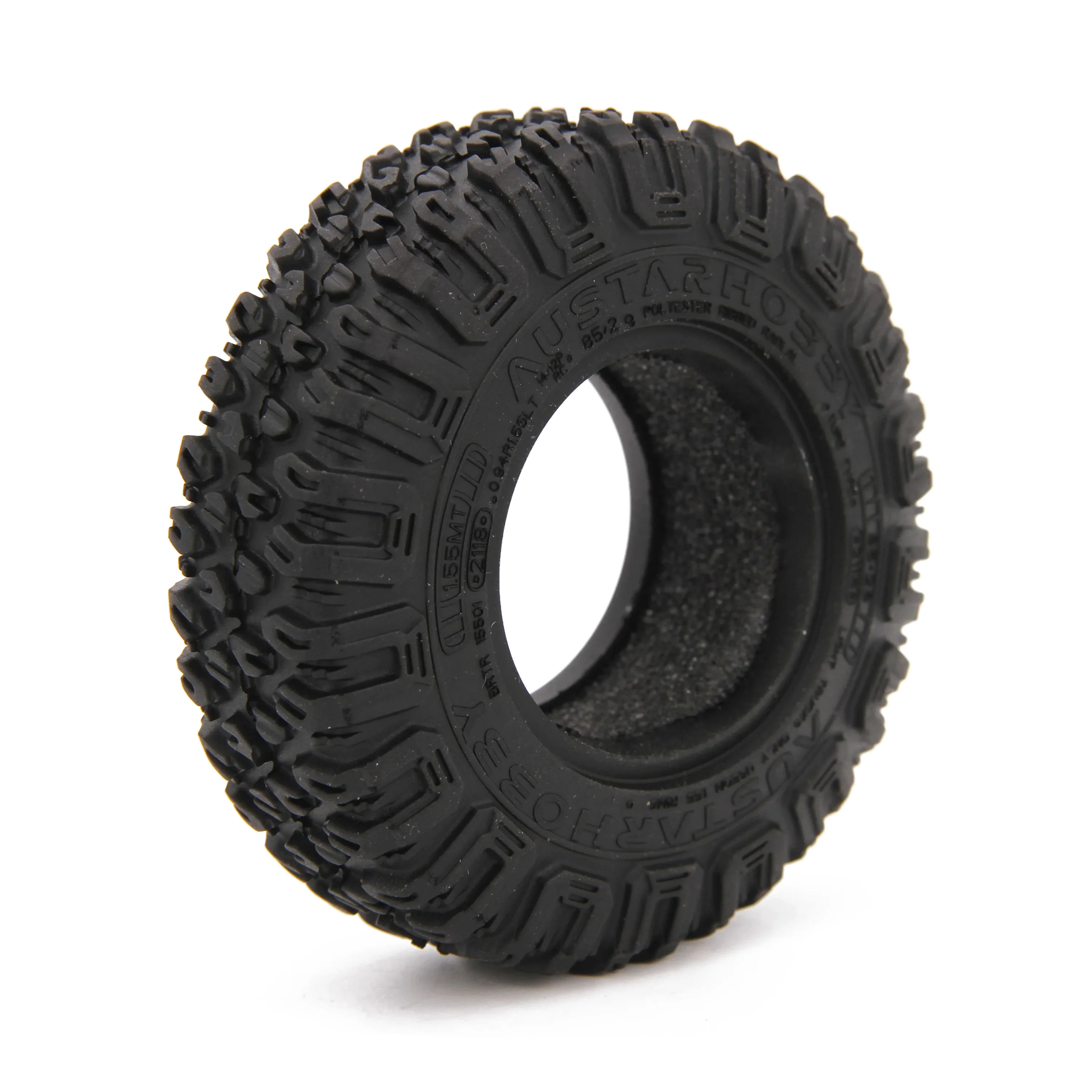 4PCS 1.55inch 85x28mm Soft Rubber Wheel Tire Tyre for 1/10 RC Car Crawler Climbing Tamiya CC01 LC70 MST JIMNY Axial D90 TF2