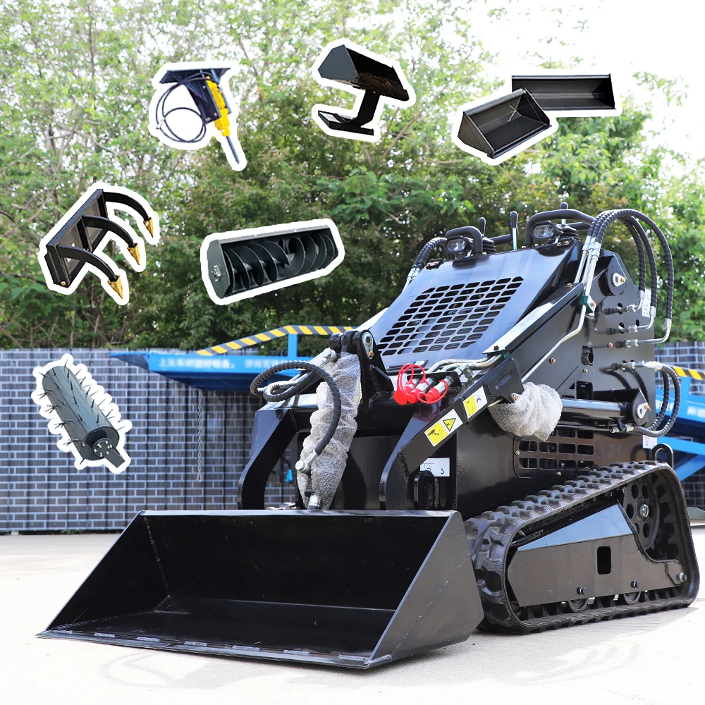 

EPA Certified Compact Skid Steer Loader | Wheel/Crawler Type, Suitable for Construction & Gardening Work, Door-to-Door Delivery