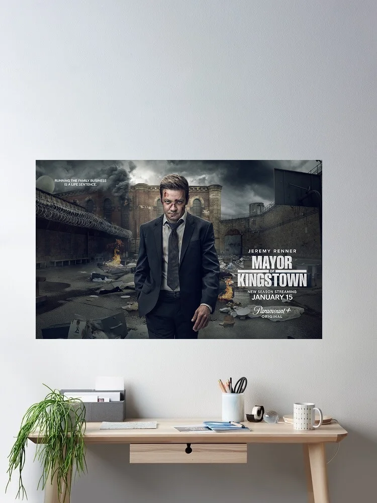 Mayor of Kingstown Movie, Art Print Silk Poster Home Wall Decor