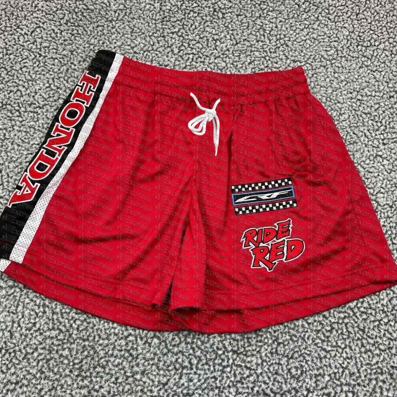 

Шорты для езды на мотоцикле с 3D-печатью, быстросохнущие, дышащие, спортивные для мужчин и женщин, с коротким рукавом, дизайн Honda