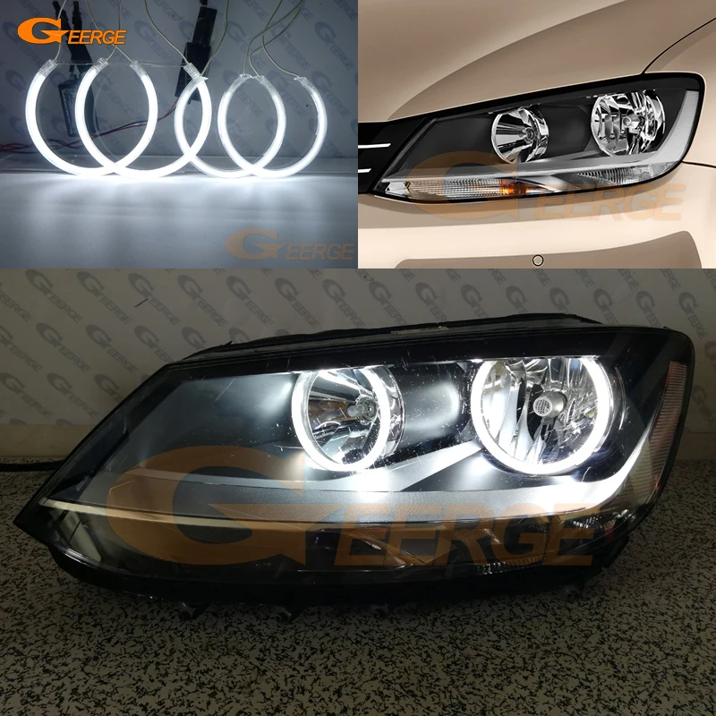 For Volkswagen VW Sharan 7N 2010 2011 2012 2013 2014 2015 Excellent Ultra Bright CCFL Angel Eyes Kit Halo Rings