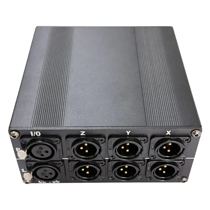 

M01K Splitter Box 3-канальный пассивный стерео аудиопереключатель XLR 3-штекерный 1-гнездовой 3 входа 1 выход или 1 вход 3 выхода