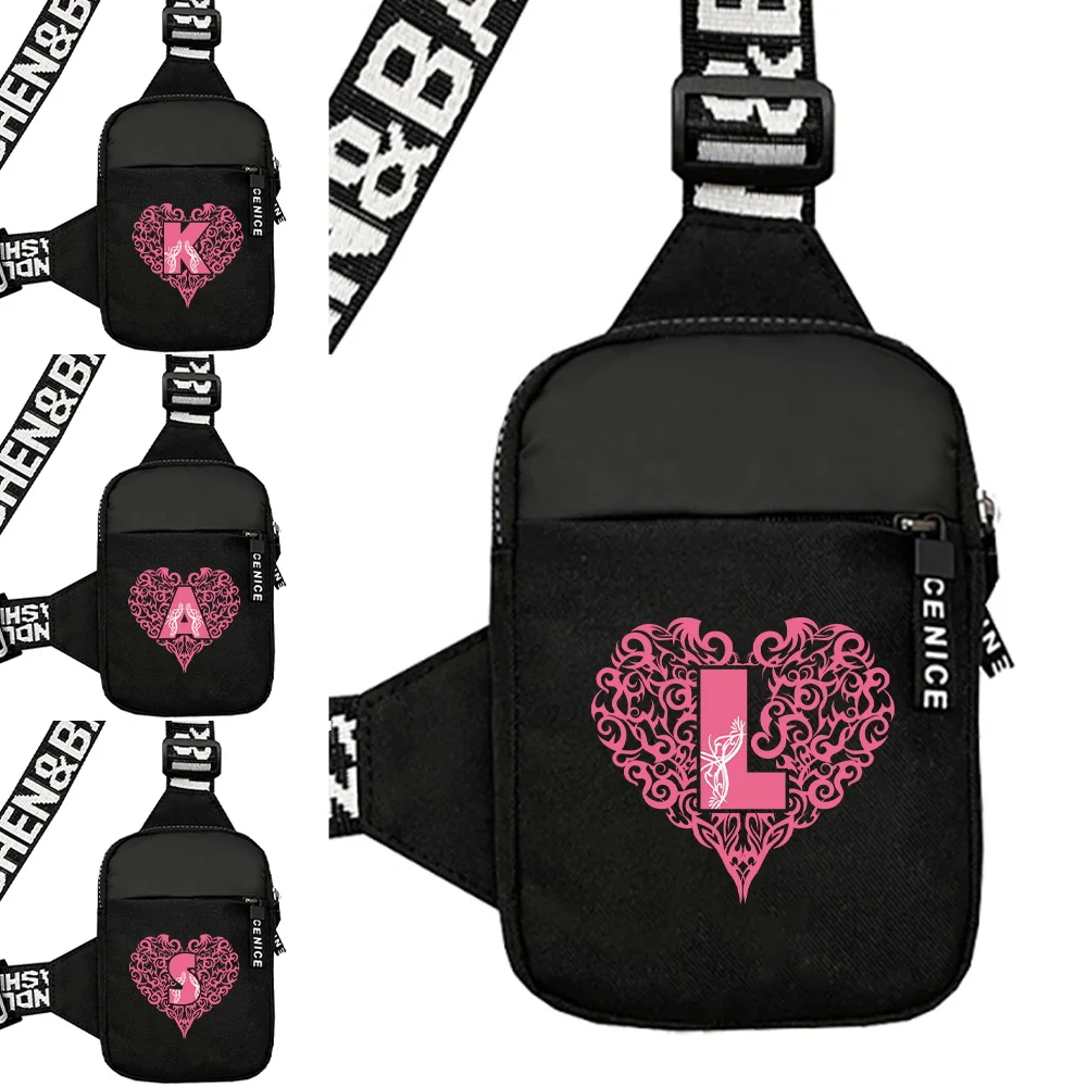 2026 New Breast Chest Bags for Men and Women Multi Functional Crossbody Bag Outdoor Sports Chest Backpack Love Letter Series
