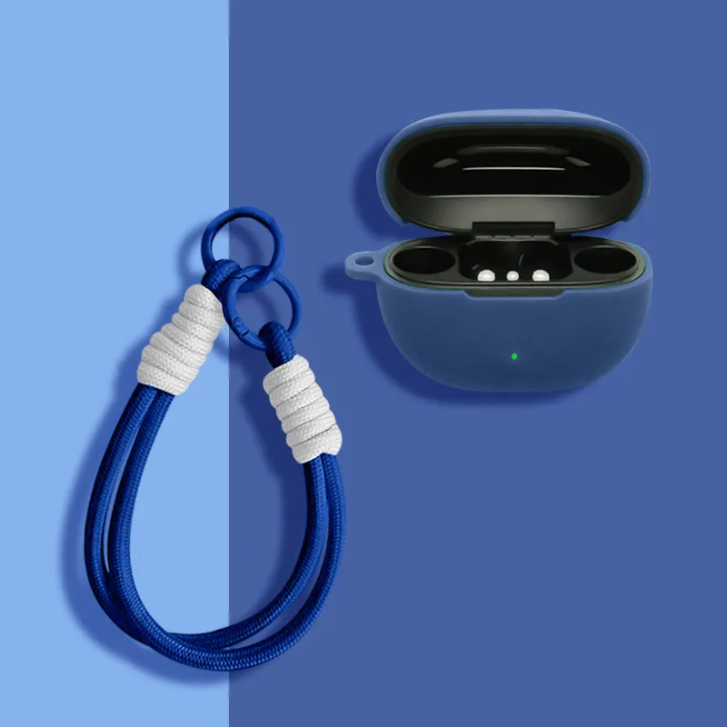 For SoundPEATS POP Clip2/UU2 Case Wireless Bluetooth Earphone Protective Case Protection Cover With Landyard