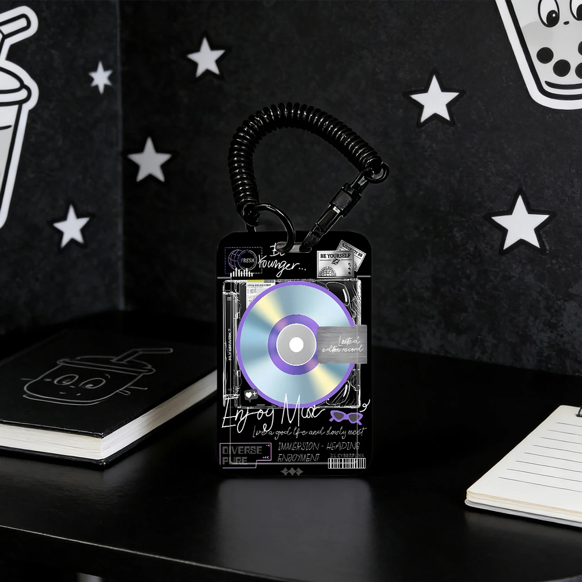Card Holder for Kpop Photocard Holder Pendant Keychain Student Bus/Meal Card Protection Case Credential Badge Holder
