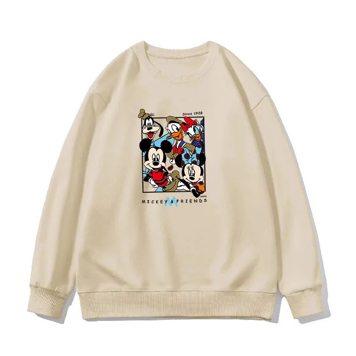 Disney Autumn and Winter New Mickey Cute Casual Hundred Head Sweater  Aesthetic Top