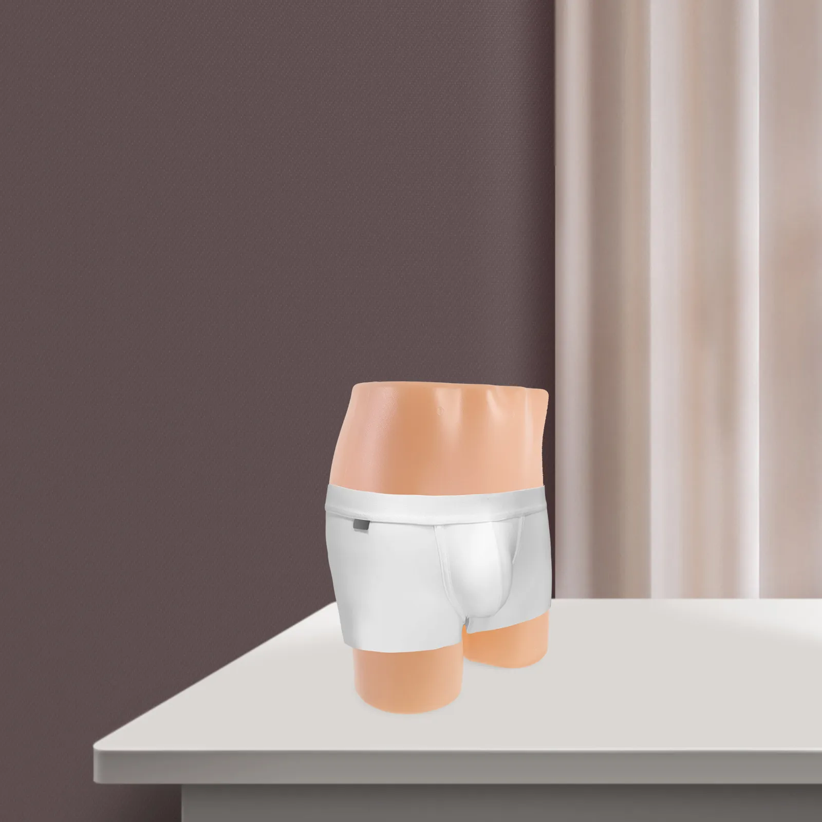 

Пластиковые мужские манекены-бутфорды для брюк, белые, регулируемые, для демонстрации нижнего белья, демонстрационные формы для прилавка