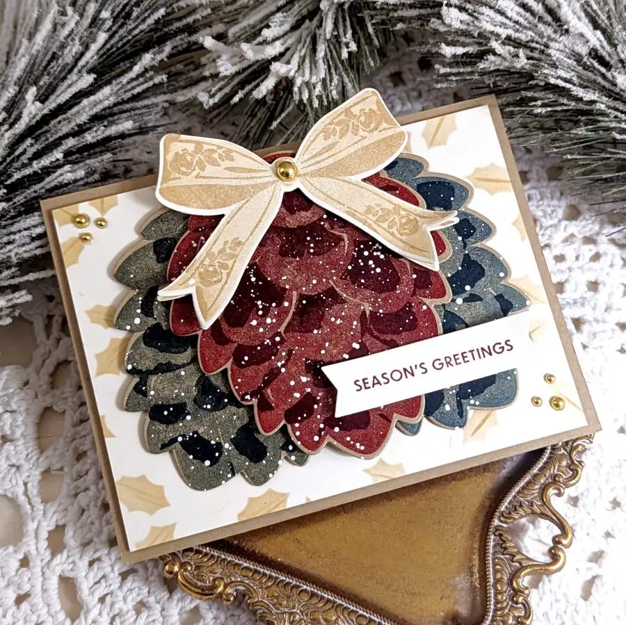 Adorning Pinecone Reflections: Isaiah Die Sentiments Christmas Holiday Tag Snowman Metal Cutting-Dies-Stamps DIY Card Scrapbook